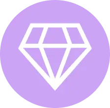 Diamant Icon Lila