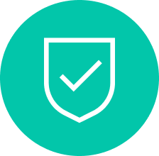 Sicherheit Icon teal